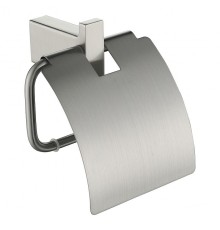 Держатель туалетной бумаги Grocenberg AC0029NK с крышкой цвет Никель