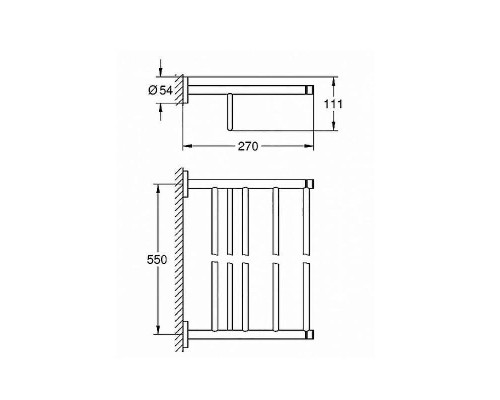 Полка для полотенец Grohe Essentials 40800001 Хром