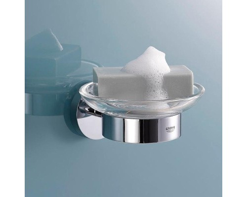 Мыльница Grohe Essentials 40368001 Прозрачное стекло