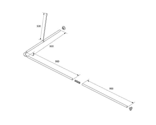 Карниз для ванны Iddis 050A200I14 Хром