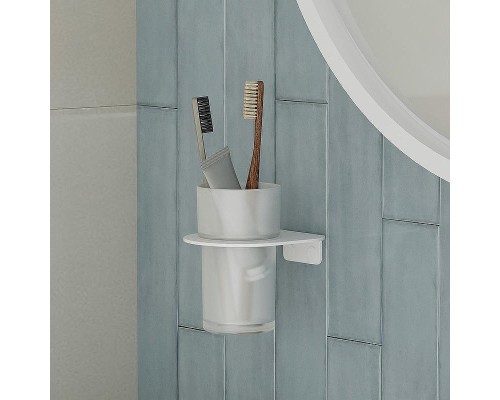 Стакан для зубных щеток Iddis NOAWTG0i45 Белый матовый