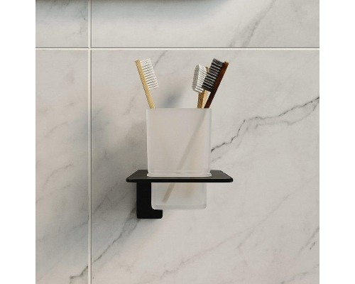 Стакан для зубных щеток Iddis Slide SLIBSG1i45 Черный