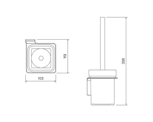 Ершик для унитаза Iddis Slide SLISCG0i47 Хром