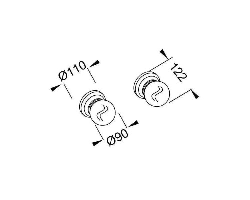 Светильники Jacob Delafon Cleo 1889 EB729-MWB цвет Серый матовый