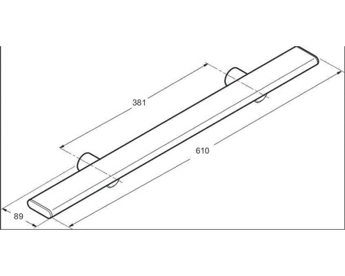 Полотенцедержатель Jacob Delafon Panolux E64003-SHP цвет Хром