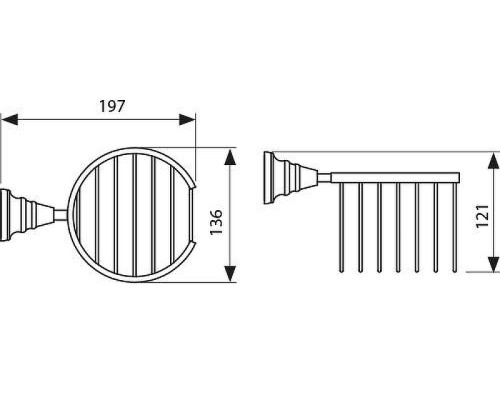 Держатель освежителя воздуха Kaiser Arno KH-2212 цвет Хром