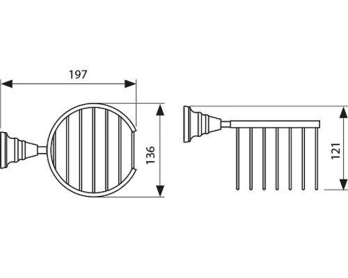 Держатель освежителя воздуха Kaiser Arno KH-4212 цвет Бронза