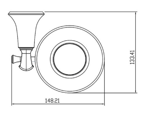 Мыльница Kaiser Bronze II KH-4003 цвет Бронза