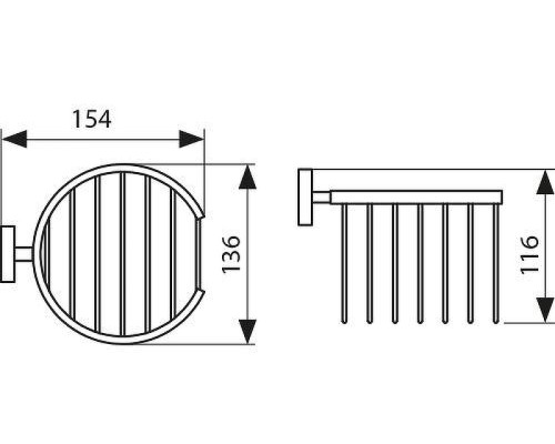 Держатель освежителя воздуха Kaiser Canon KH-4312 цвет Бронза