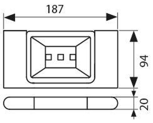 Мыльница Kaiser Franco KH-2704 цвет Хром