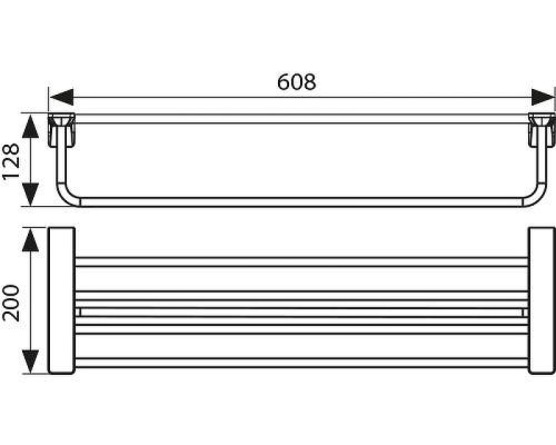 Полка для полотенец Kaiser Glory KH-4509 цвет Бронза