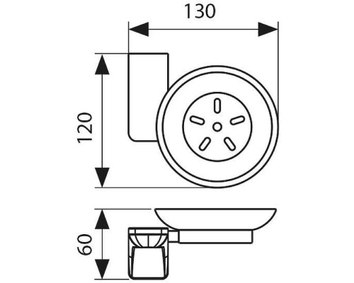 Мыльница Kaiser Glory KH-4503 цвет Бронза