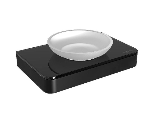 Мыльница Lemark Glass Line 9742039 Черная матовая