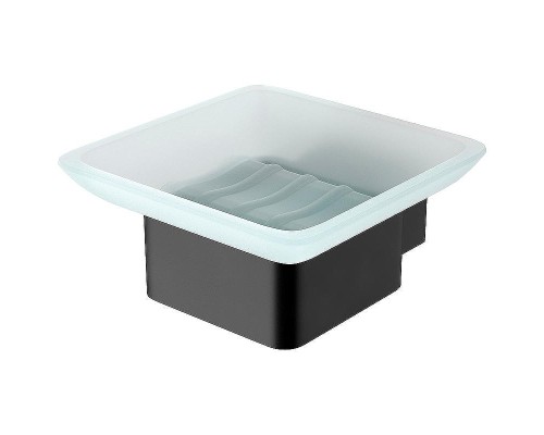 Мыльница Lemark Smooth Line 9742017 Черная матовая