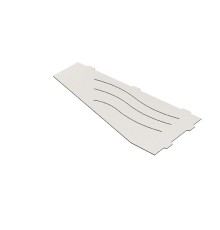 Металлическая полка RGW MT-01W 49279901-01 угловая Белая