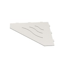 Металлическая полка RGW MT-03W 49279903-01 угловая Белая