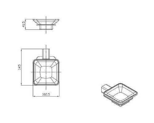 Мыльница Raglo R301.02.03 Золото матовое