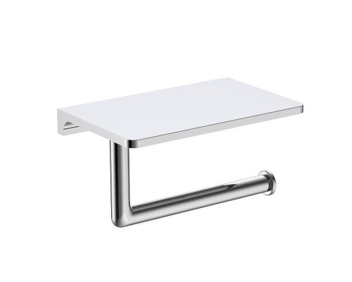 Держатель туалетной бумаги Raglo R320.03 с полкой цвет Хром