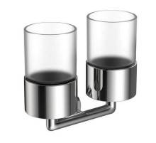 Стакан для зубных щеток Raglo R320.08 двойной цвет Хром