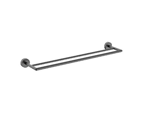 Полотенцедержатель Raglo R320.09.09 двойной цвет Графит матовый