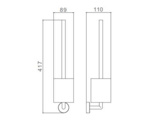 Ершик для унитаза Raglo R320.10.03 цвет Золото матовое