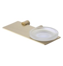 Мыльница с полочкой Savol S-002159C цвет Золото матовое