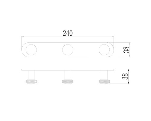 Вешалка для полотенец Savol S-002173Q цвет Графит