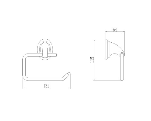 Держатель туалетной бумаги Savol S-003152 цвет Хром