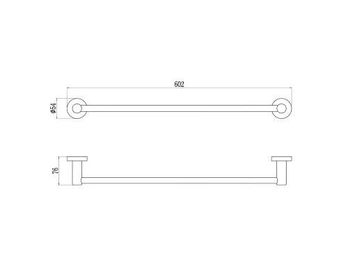 Полотенцедержатель Savol S-005624H цвет Черный