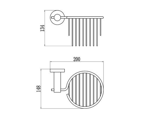 Держатель освежителя воздуха Savol S-005633 цвет Сатин