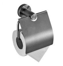 Держатель туалетной бумаги Savol S-005651 с крышкой цвет Сатин