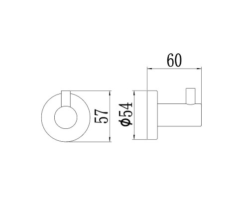 Крючок Savol S-005653Q цвет Графит