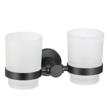 Стакан для зубных щеток Savol S-005668H двойной цвет Черный