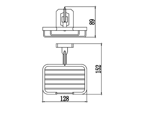 Мыльница Savol S-006432 цвет Бронза