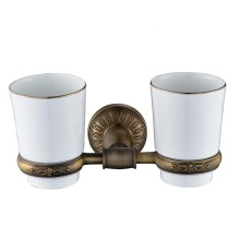 Стакан для зубных щеток Savol S-006668C двойной цвет Бронза