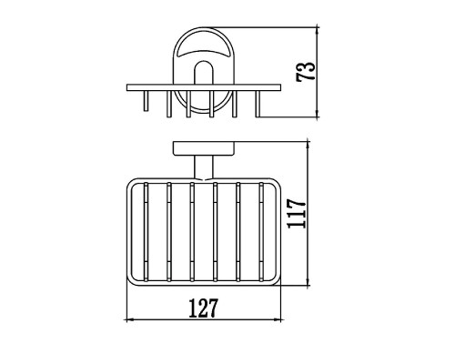 Мыльница Savol S-007032 цвет Хром