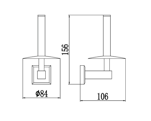 Держатель туалетной бумаги Savol S-009552-1 цвет Хром