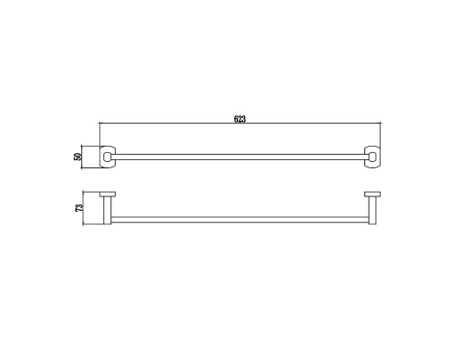 Полотенцедержатель Savol S-009924 цвет Хром