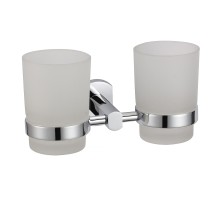 Стакан для зубных щеток Savol S-009968 двойной цвет Хром