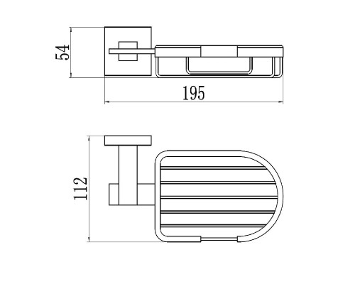 Мыльница Savol S-06532A цвет Хром