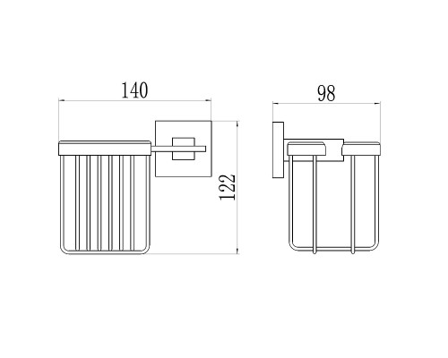 Держатель освежителя воздуха Savol S-06533C цвет Бронза
