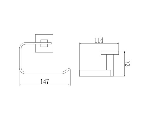 Держатель туалетной бумаги Savol S-06552A цвет Хром