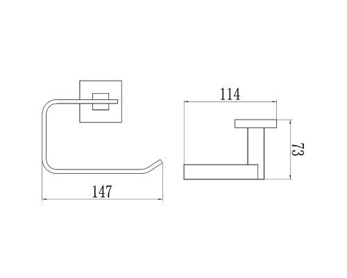 Держатель туалетной бумаги Savol S-06552Q цвет Графит