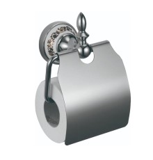 Держатель туалетной бумаги Savol S-06851A с крышкой цвет Хром