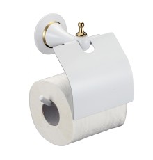 Держатель туалетной бумаги Savol S-06951W с крышкой цвет Белый