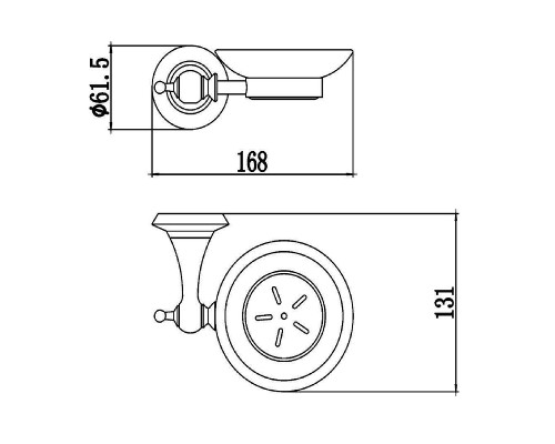 Мыльница Savol S-06959W цвет Белый