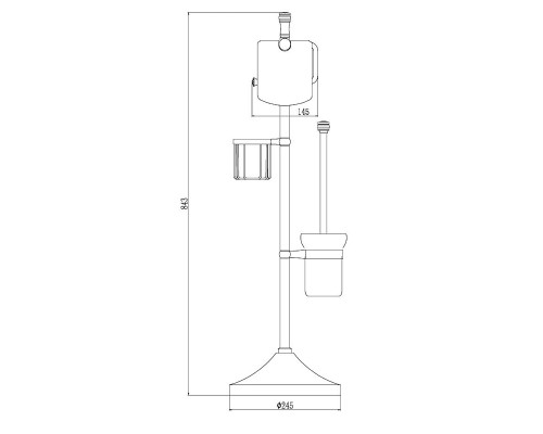 Напольная стойка Savol S-0Y580C цвет Бронза