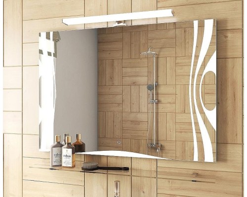 Стеклянная полка Vigo 100 Хром