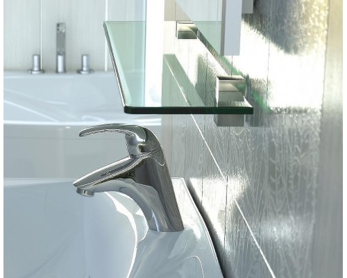 Стеклянная полка Vigo 100 Хром