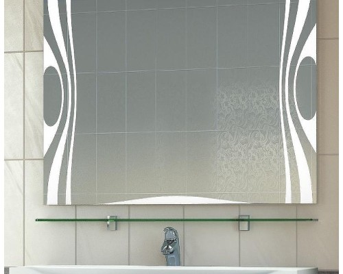 Стеклянная полка Vigo 80 Хром